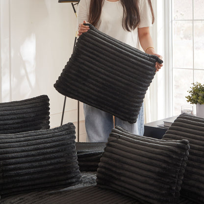 Semi Circular 2 In 1 Sofa Bed With Neck Pillow