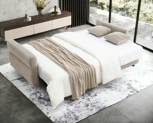 Haran Fabric Pull-Out Sleeper with Storage