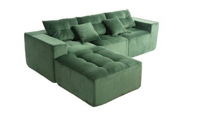 101" L-Shaped Modular Compression Sofa