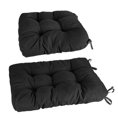 Rocking Chair Cushion 2 Pieces Back Seat Sets with Non-Slip Ties Polyester Fiber Filling _x000B__x000B_Comfortable for Indoor Home Office Car