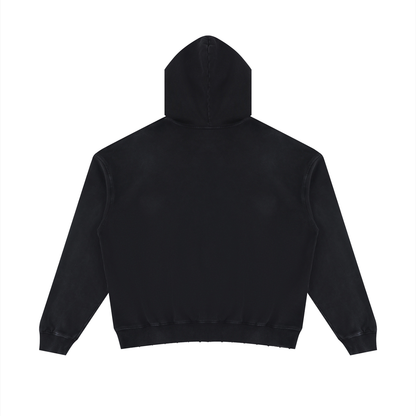 Loki & Ivy Unisex Mineral Wash Distressed Hoodie