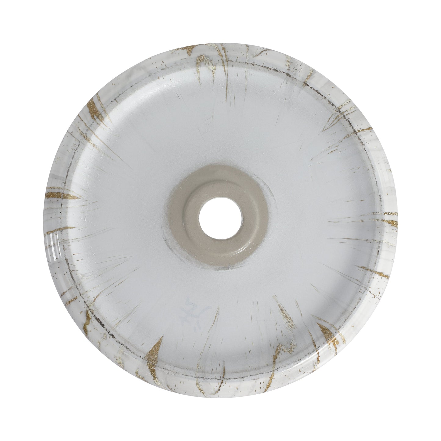 Ceramic Round Above Counter Bathroom Sink Art Basin