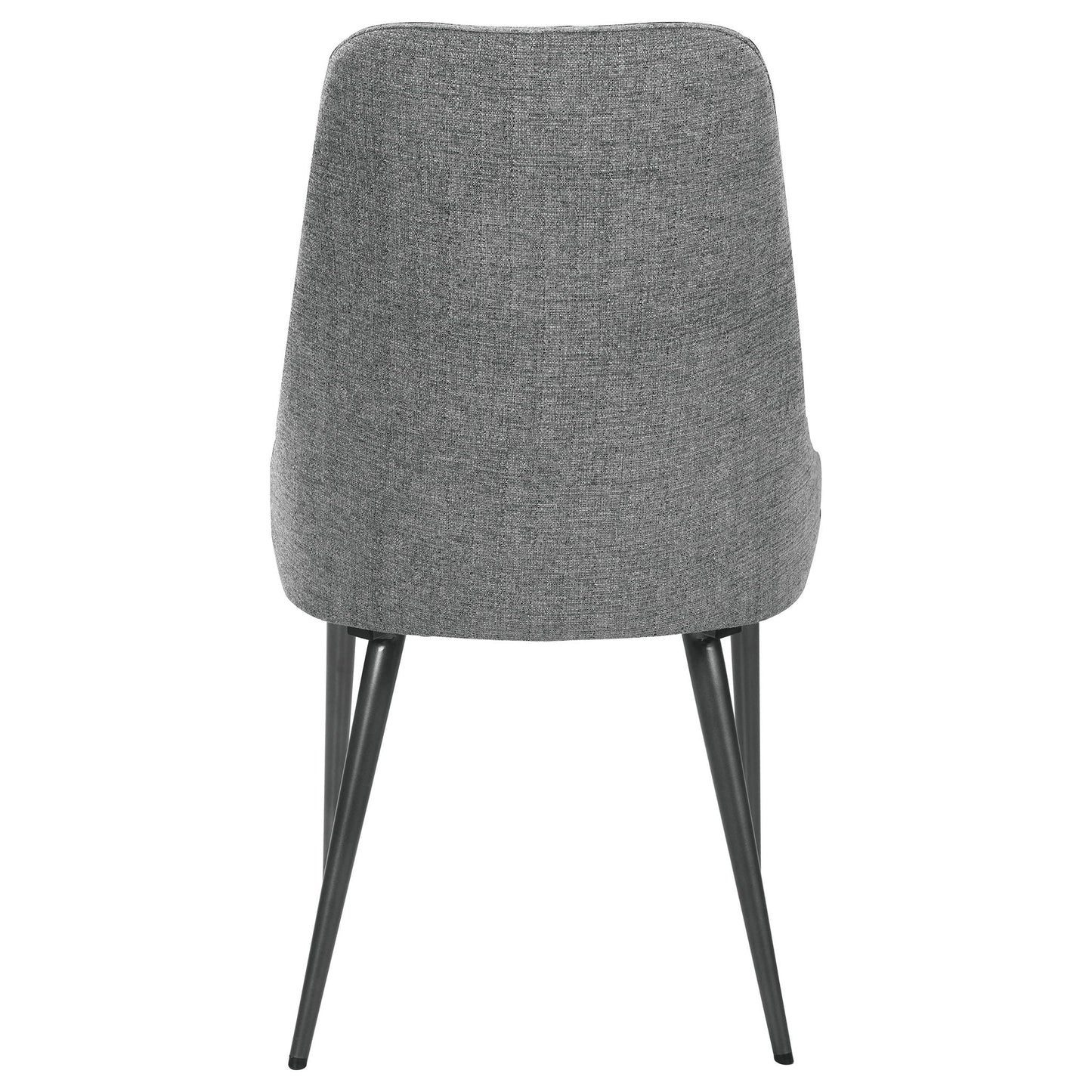 Side Chairs Upholstered With Tapered Legs (Set of 2) - Gray
