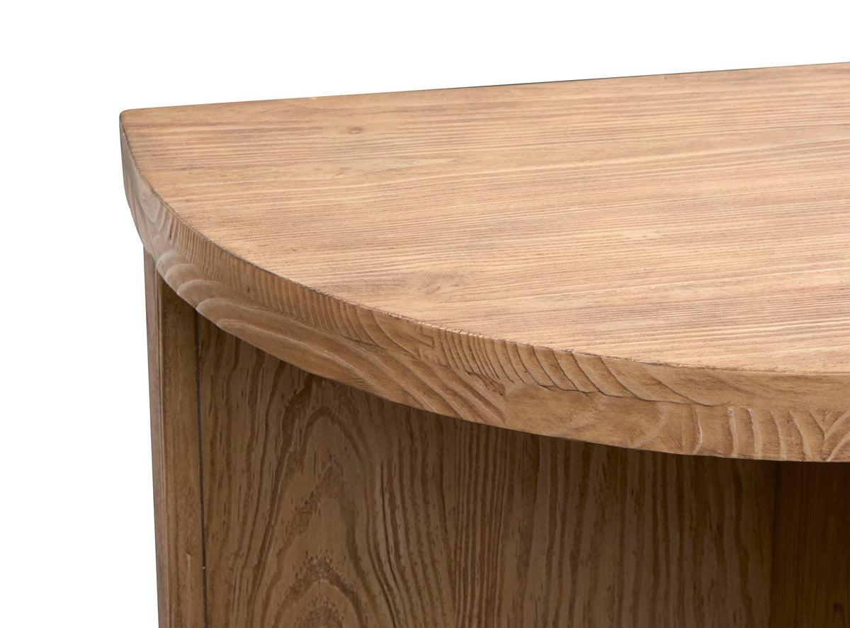 Hayden - Demilune Sofa Table - Golden Oat