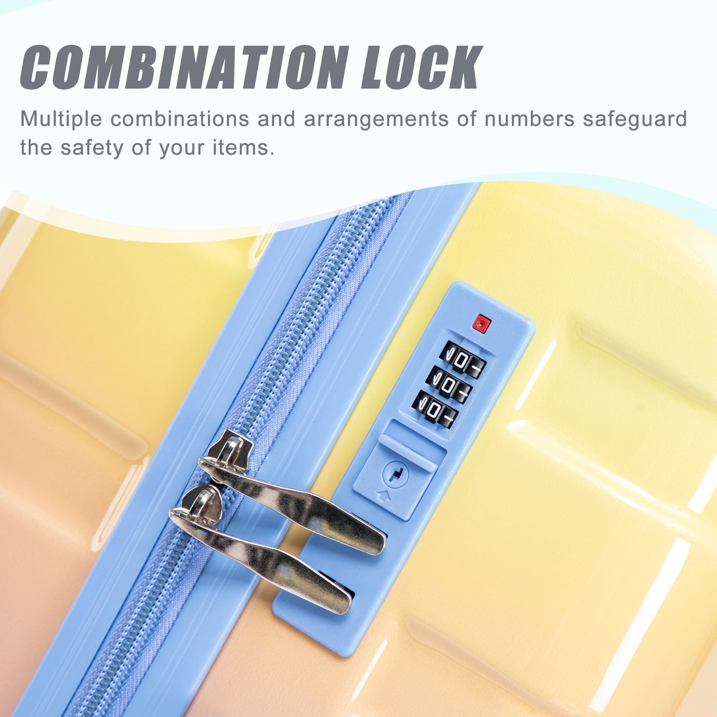 3-Piece PC Spinner Wheel Luggage Set