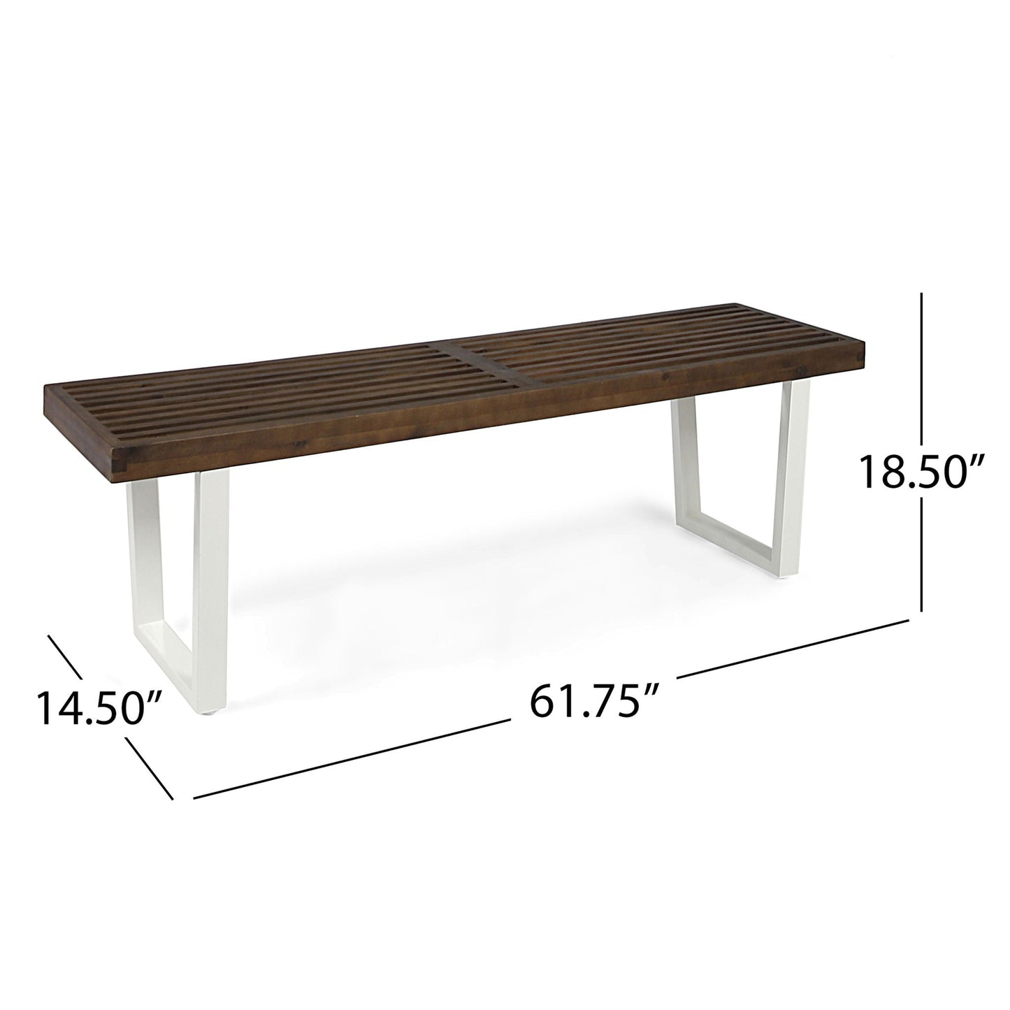 Intrinsic Outdoor Dining Bench With Slat Top