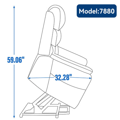 Brown Leatheraire Dual Motor Power Lift Recliner Chair