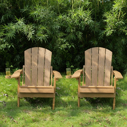 2-Piece All-Season Outdoor Lounge Chairs For Patio Leisure & Garden Relaxation Moments