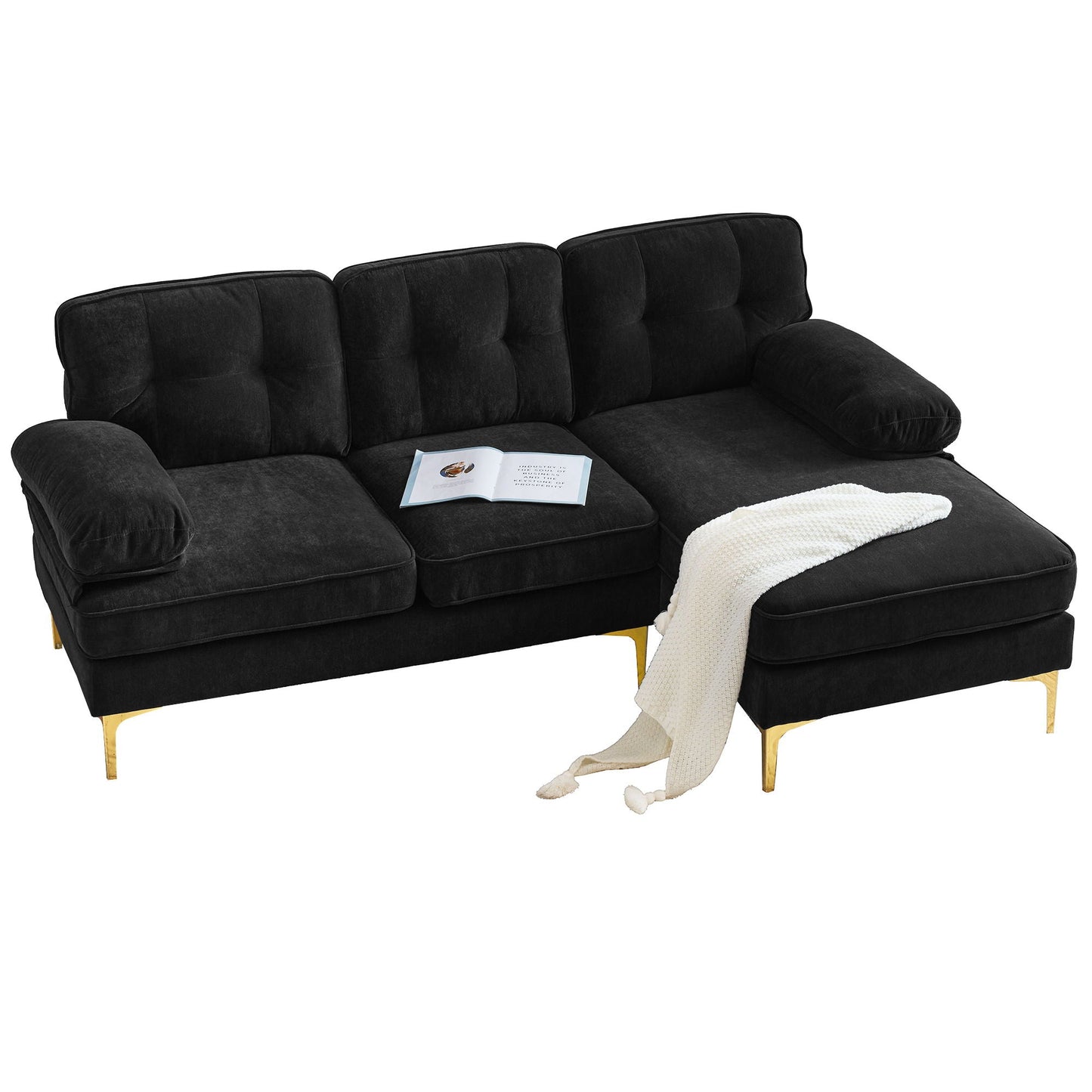 Modern L Shaped Sectional Sofa For Living Room