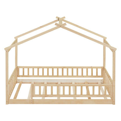 Bed House Bed Frame With Fence