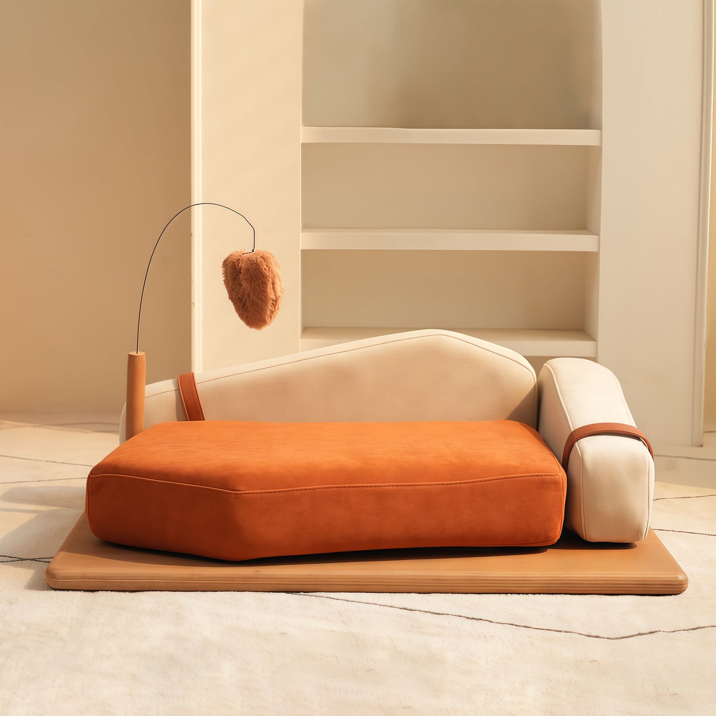 Wooden Pet Bed for Cats & Dogs