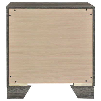 Wright 2-drawer Nightstand Bedside Table Brown Oak