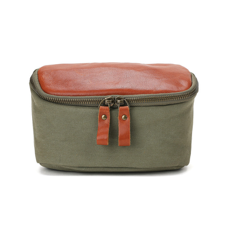 Minimalist Niche Artistic Street-Style Vintage Pure Cotton Canvas Crossbody Bag