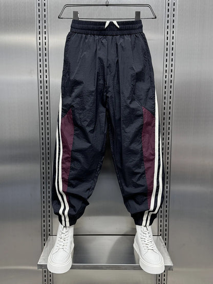 Men's Plus Size Side Striped Loose Fit Joggers