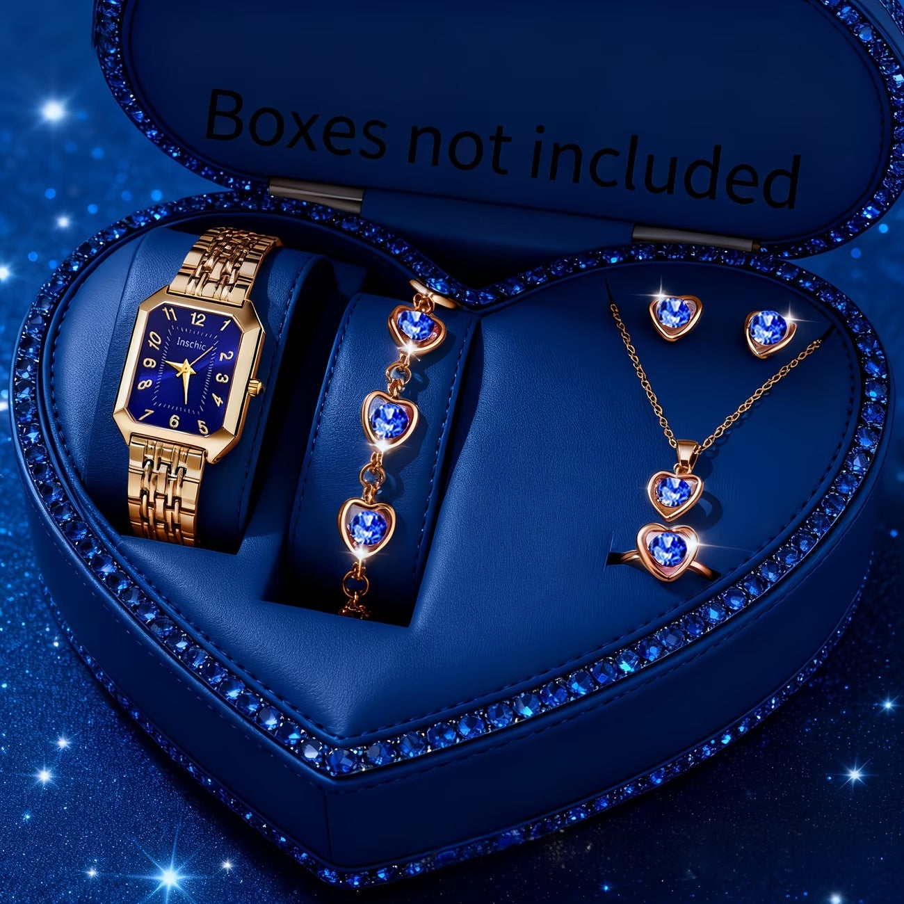 Womens Charitable Jewelry Set With Watch