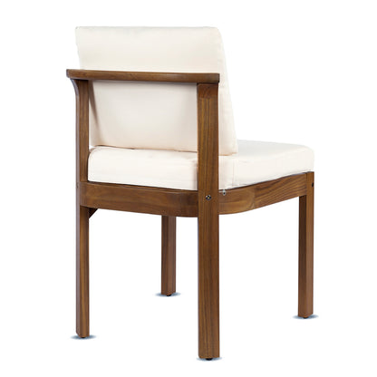 Acacia Wood Outdoor Dining Chair (Set of 2)