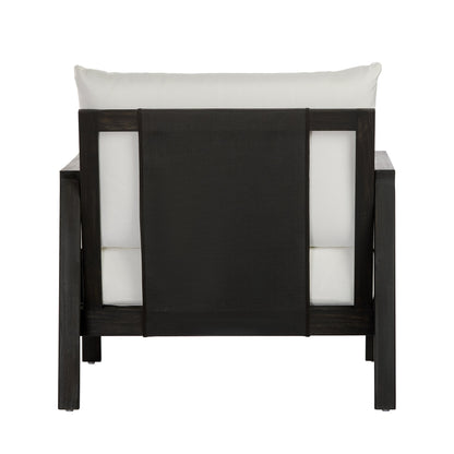 Outdoor Club Chair with Acacia Wood Frame
