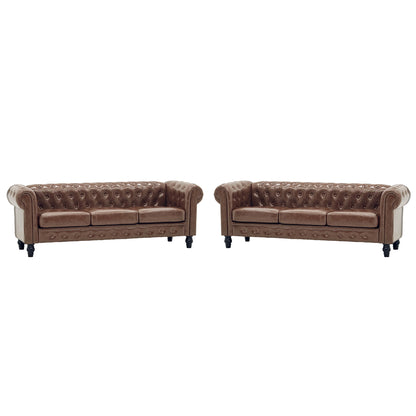 2 Piece Chesterfield Sofa Set