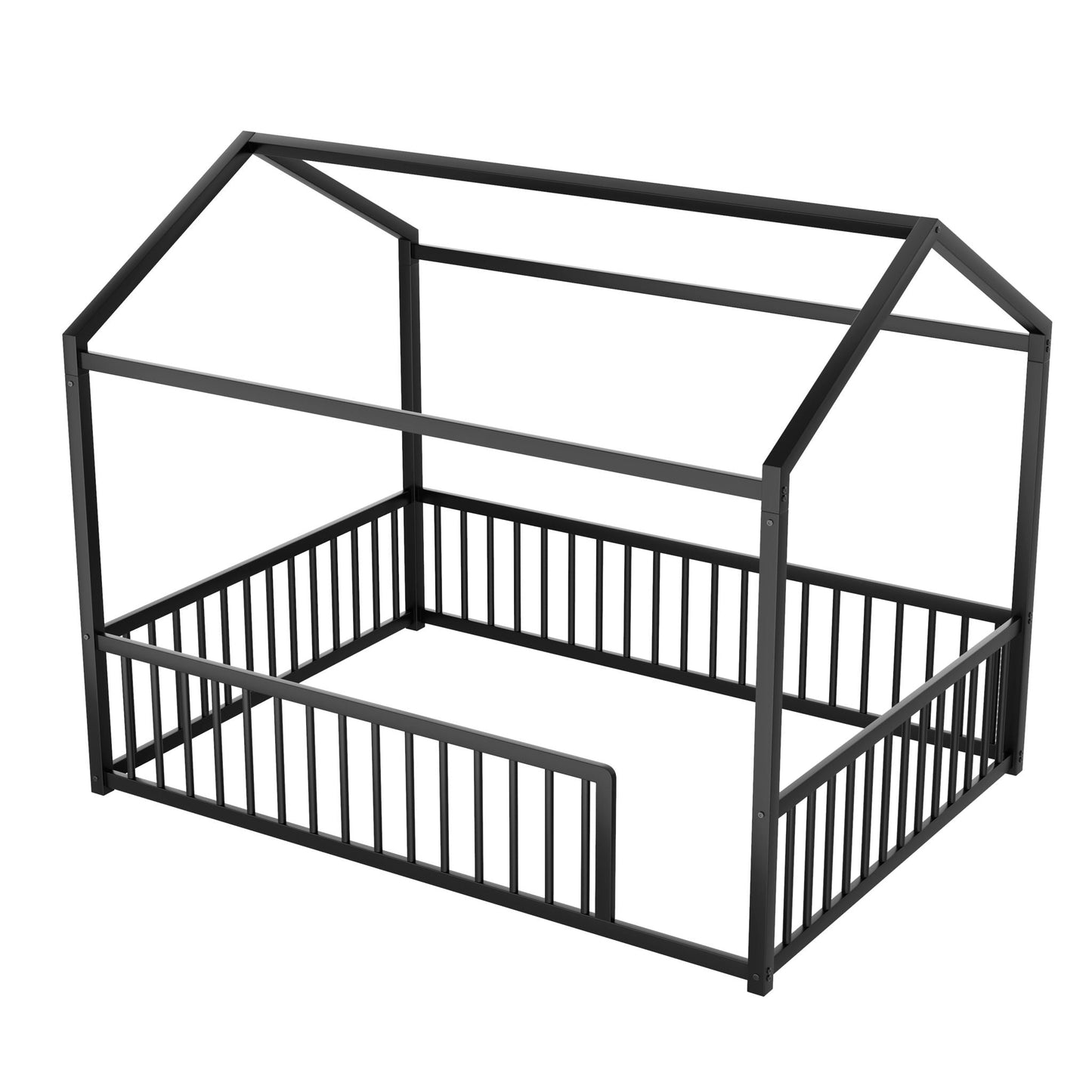 Montessori Floor Bed Frame With House Shape