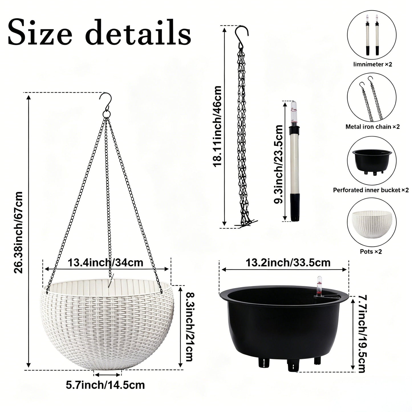 Self Watering Hanging Planter