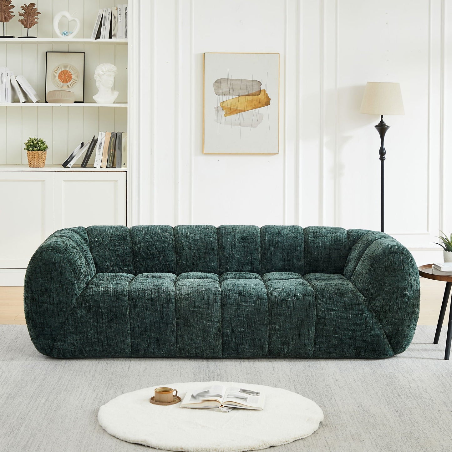 Modern Sofa With Piano Key Backrest
