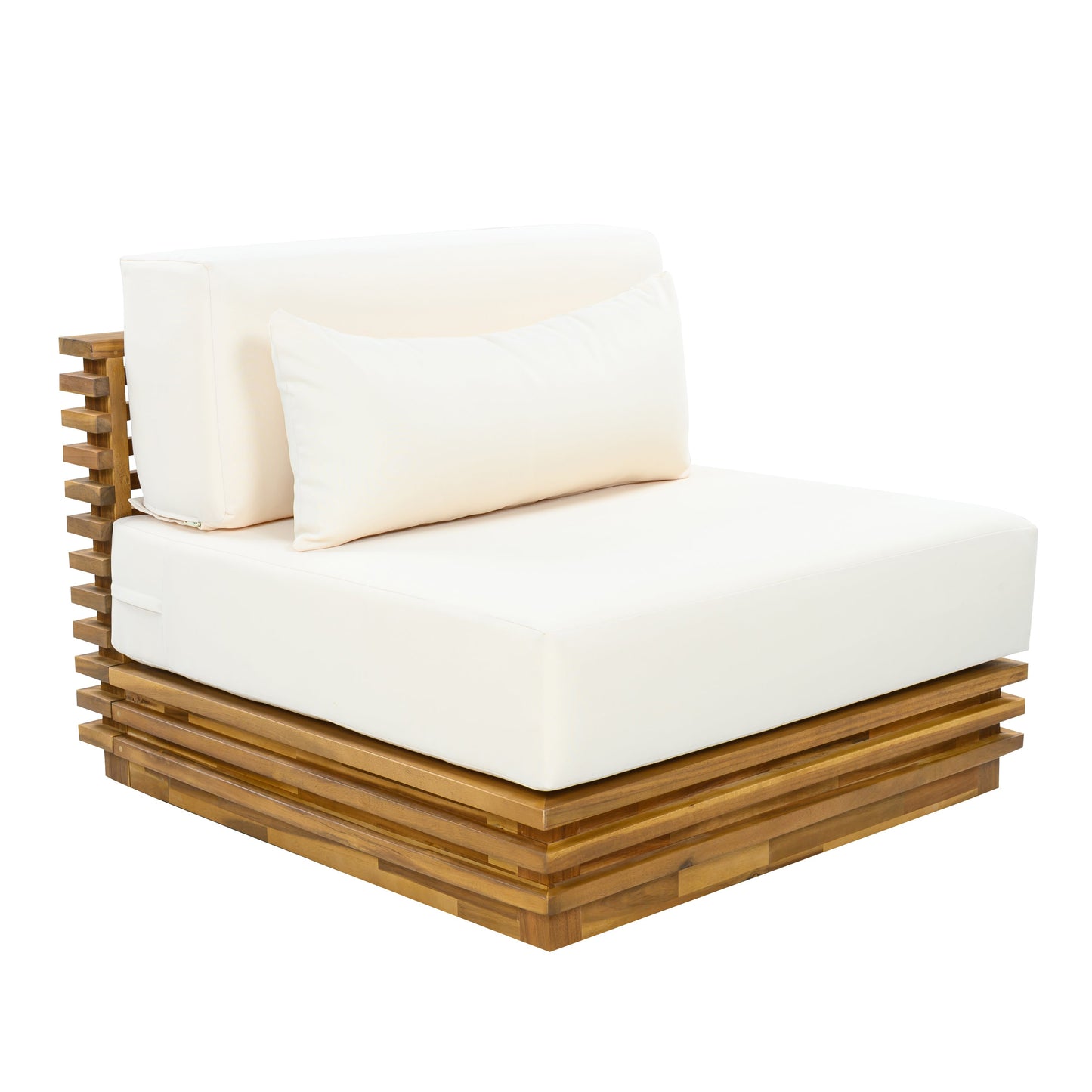 Oversized Outdoor 2-Piece Chat Set with Club Chair and Side Table