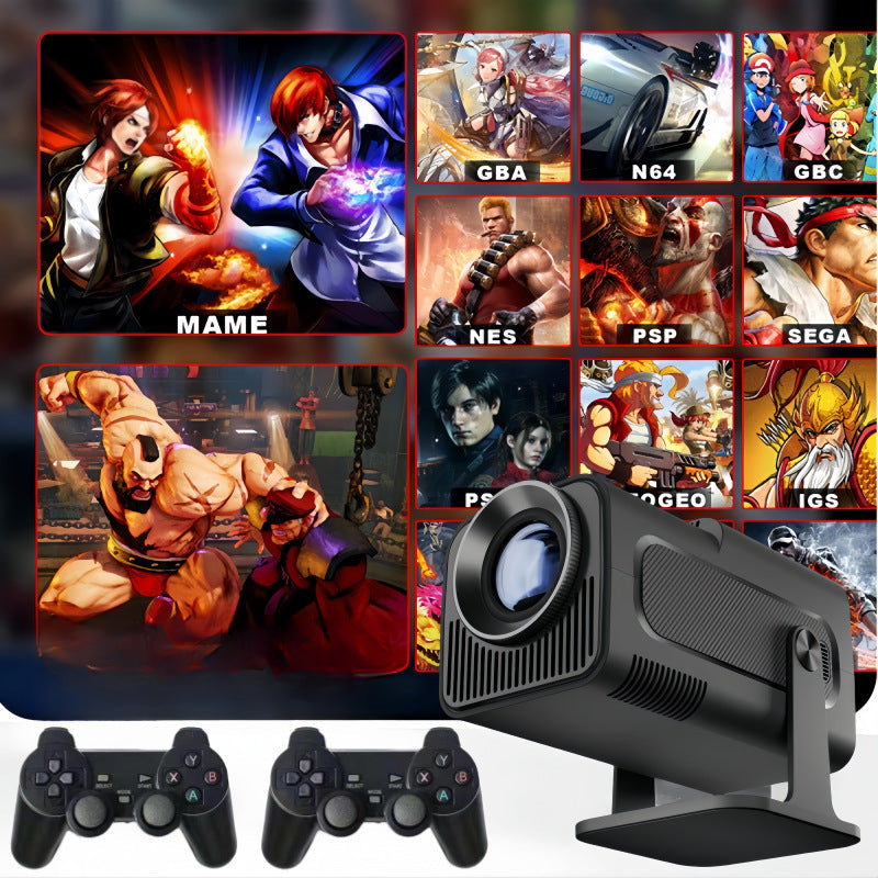 Android Projector Game Console - Portable Home Entertainment System with High-Quality Projection