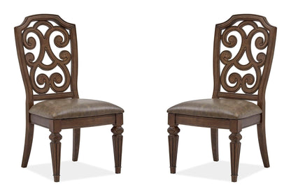 Durango - Wood Dining Side Chair With Upholstered Seat (Set of 2) - Willadeene Brown