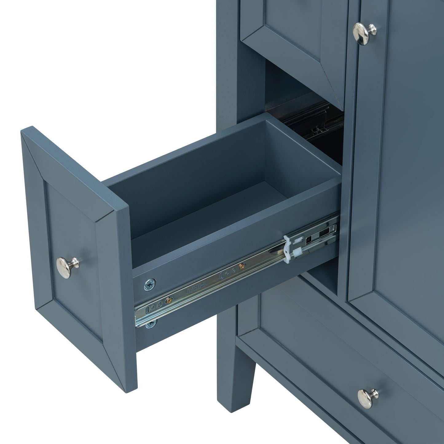 Modern Bathroom Vanity With Sink, Soft Close Drawers & Door, Storage Rack