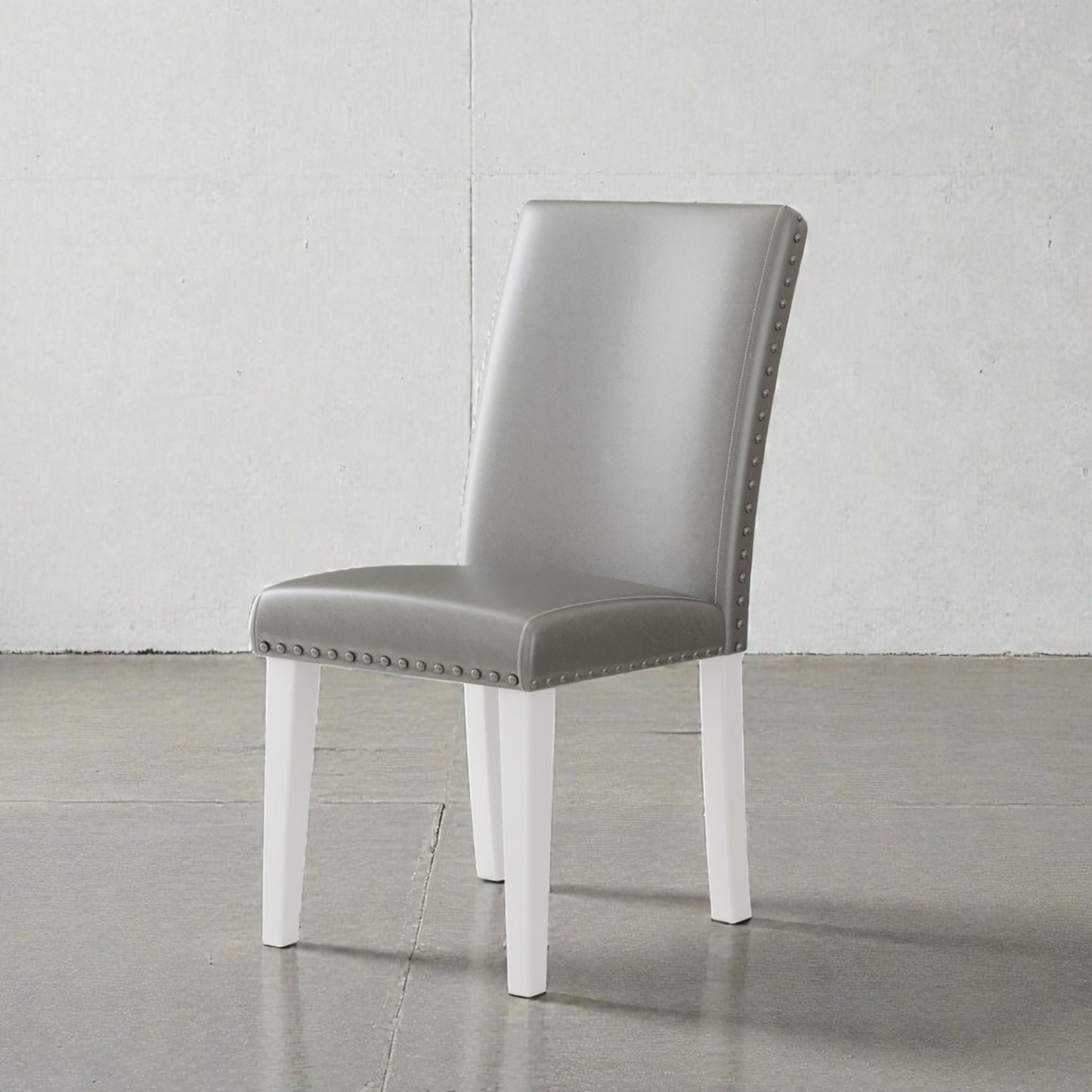 Upholstered Dining Chair With High Back Design (Set of 2)