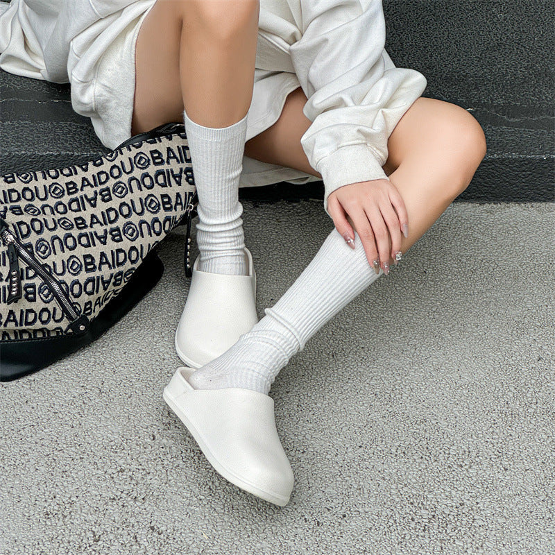 Baotou Semi-slipper High-style Couples No-hole Sandals