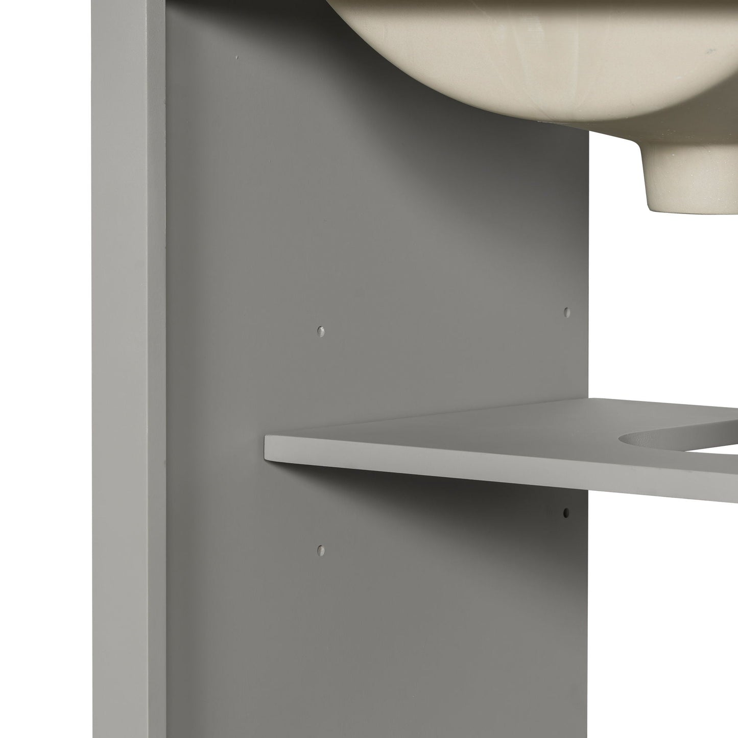Bathroom Vanity With Sink, Soft Close Door, Adjustable U-Shaped Shelf