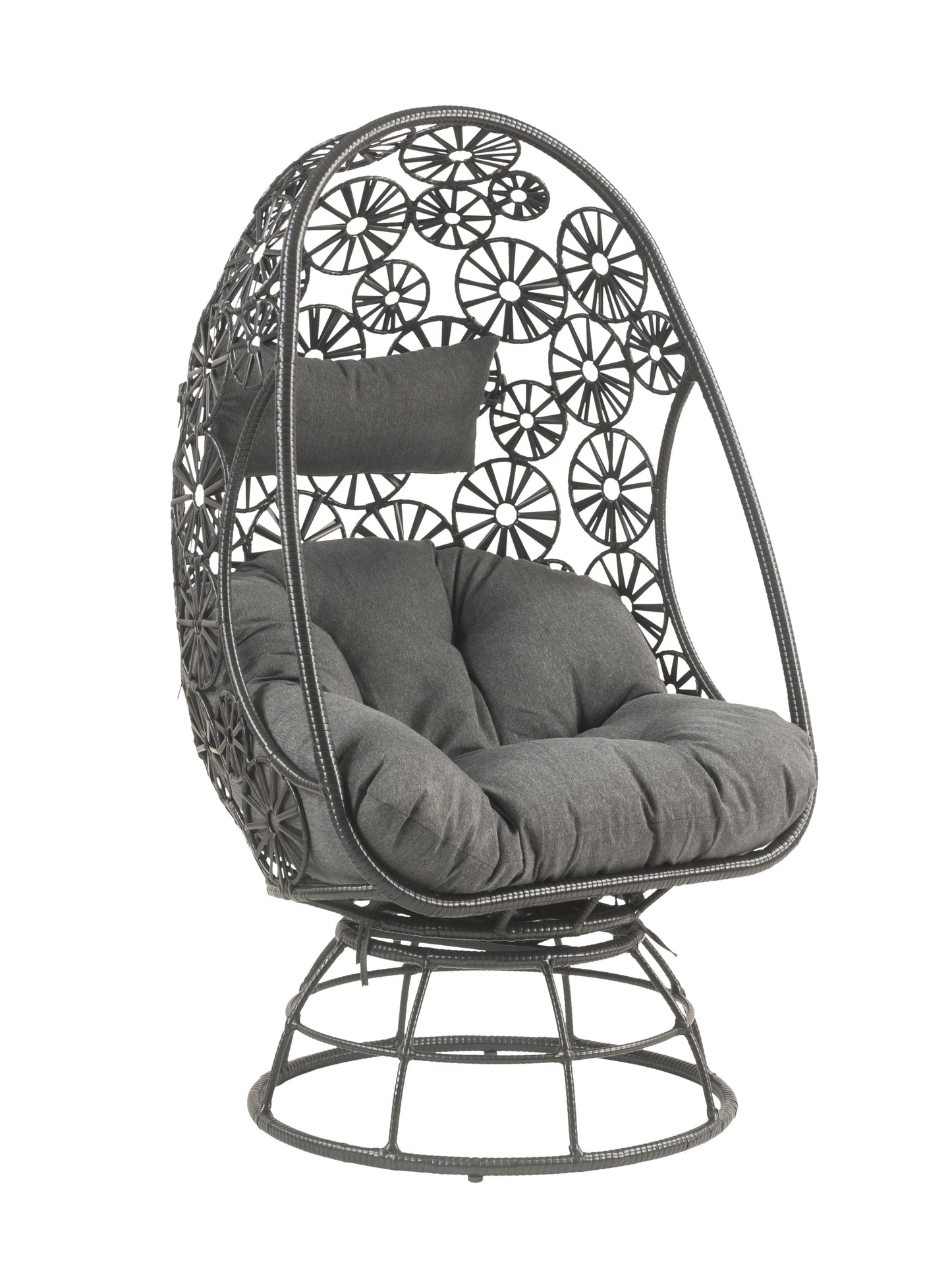 Hikre Clear Glass Patio Furniture Set