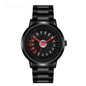 Hollowed-out Wheel Watch Waterproof Steel Band Business Style For Teenagers