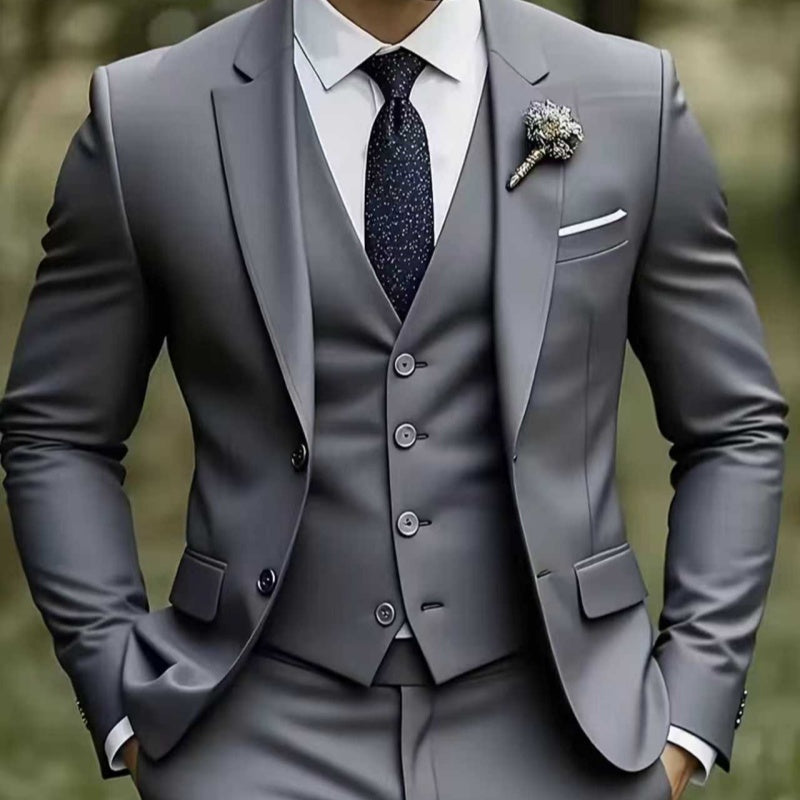 Mens Tailored Suit Grooms Wedding Dress