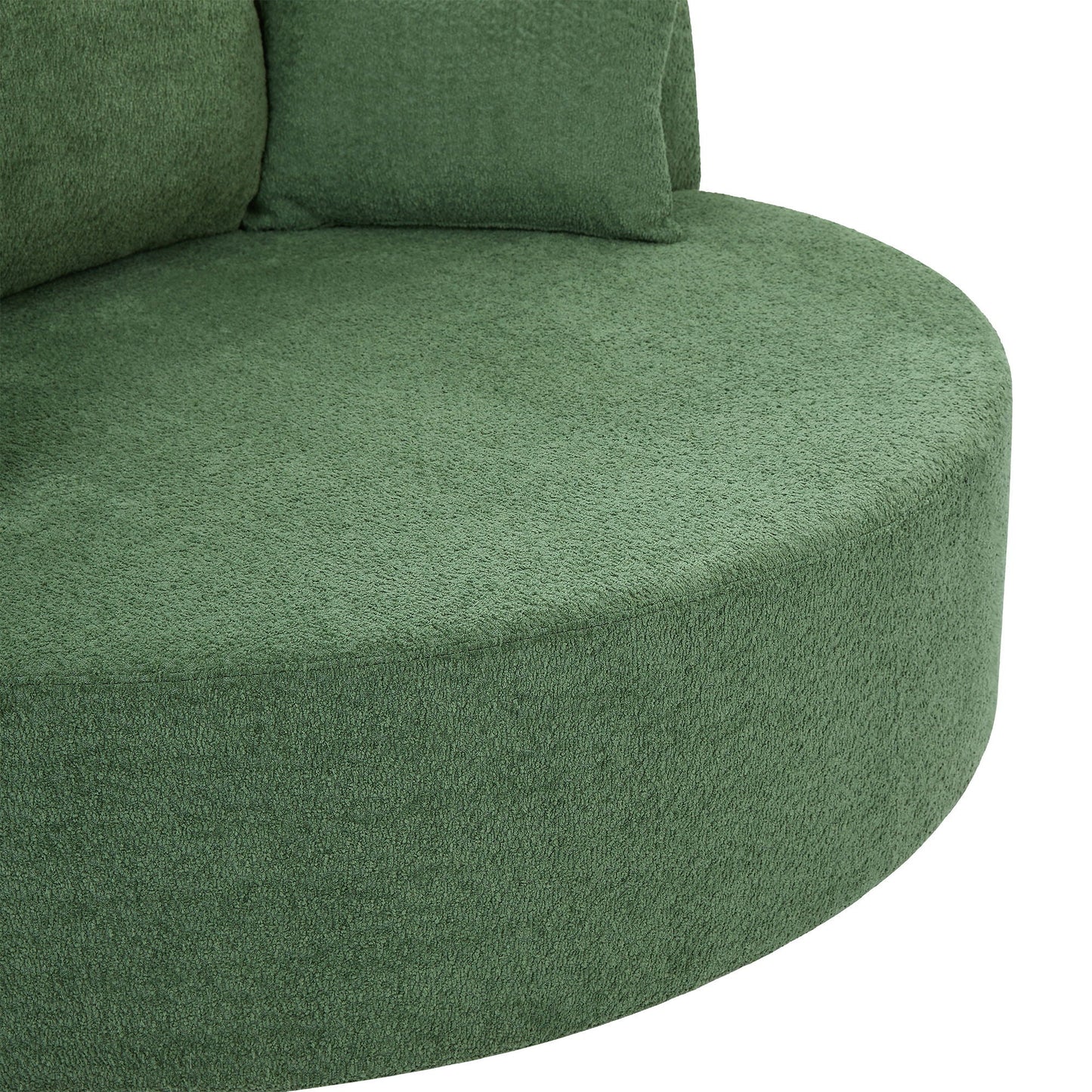 360° Swivel Accent Barrel Chair With 3 Removable Pillows For Living Room