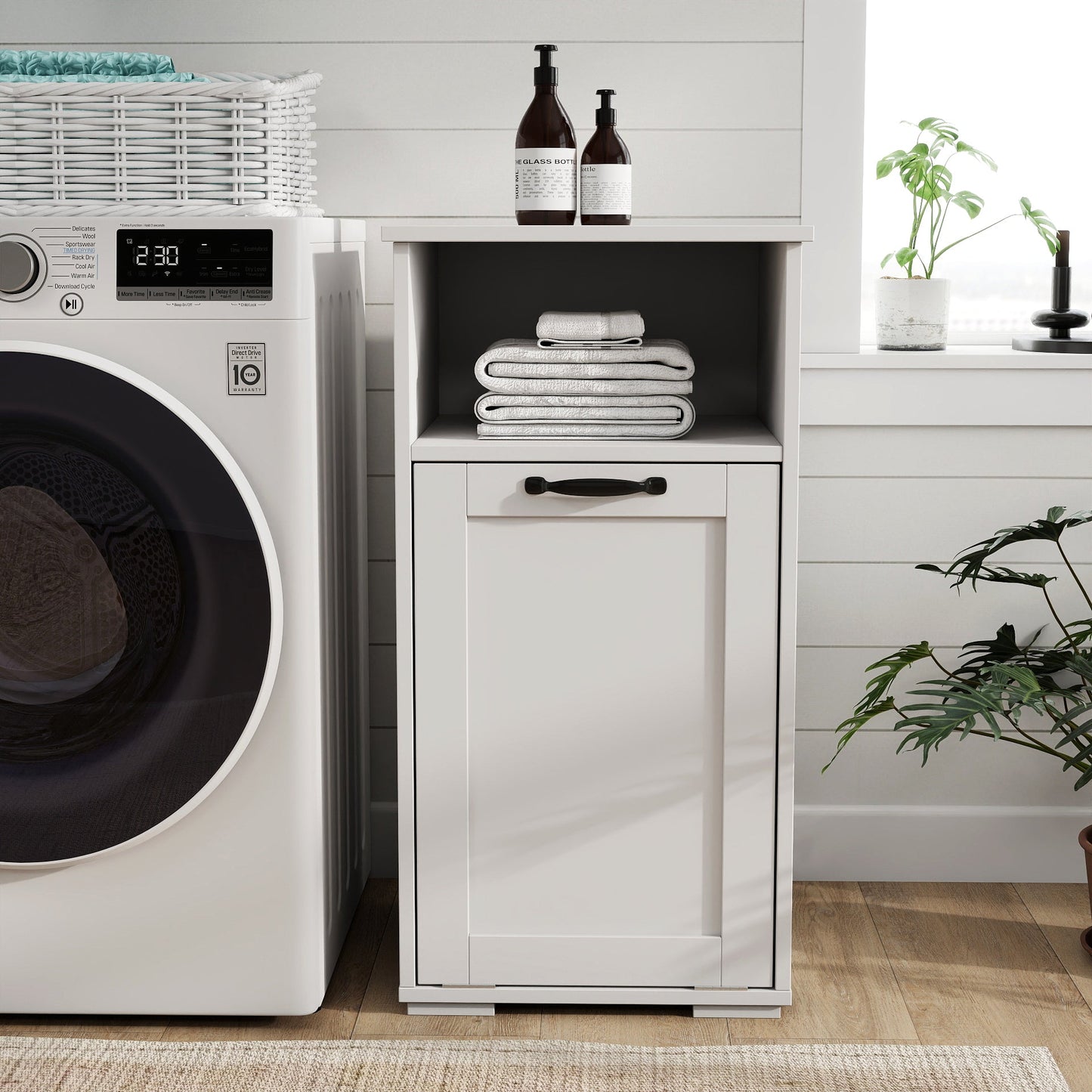 Laundry Cabinet with 1 Removable Liner Bag
