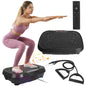 Vibration Exercise Machine Vibrating Plate Platform Whole Body Fitness Vibration Workout Equipment with 120 Speeds 1-20Mins Timer Resistant Bands Remo