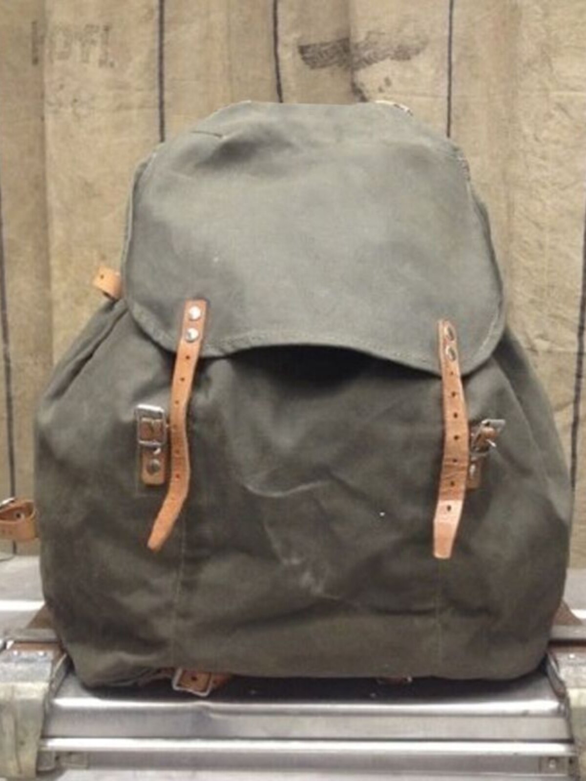 Large Capacity Motorcycle Heavy-duty Canvas Retro Backpack