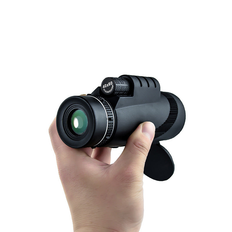 High-Power HD Monocular Telescope for Low-Light Night Vision and Outdoor Use