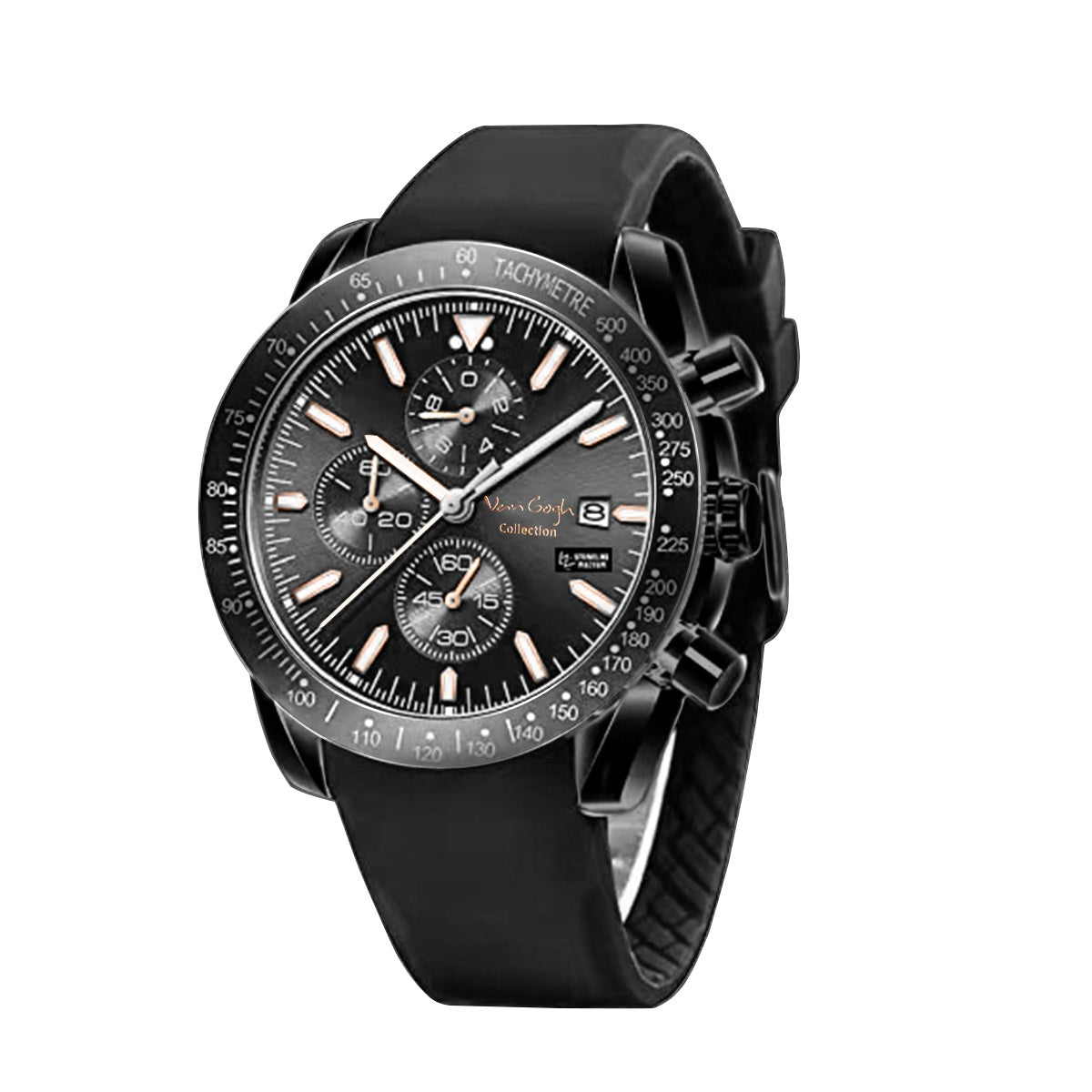 Van Gogh Starry Fantasy Series Men's Rubber Strap Watch