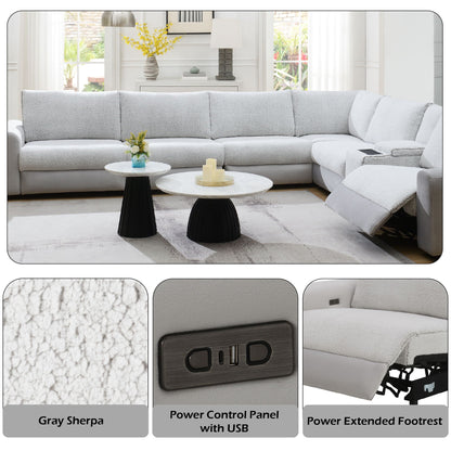 Tarrance - Modular Power Recliner Sectional - Gray