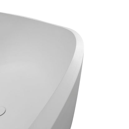 Freestanding Solid Surface Soaking Bathtub For Bathroom