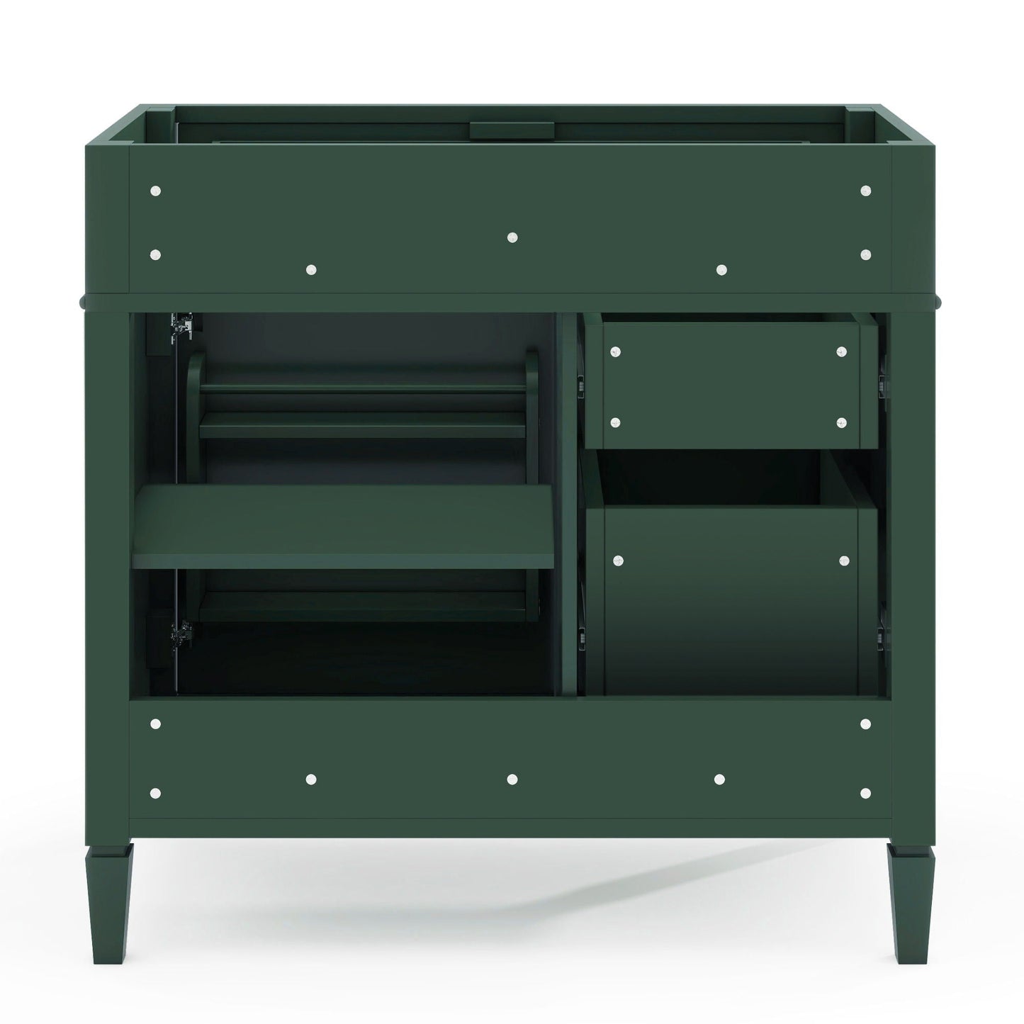 Bathroom Vanity With 2 Drawers And Tip-Out Drawer, Storage Cabinet