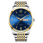 Luminous Waterproof Leather-Strap Quartz Watch For Men