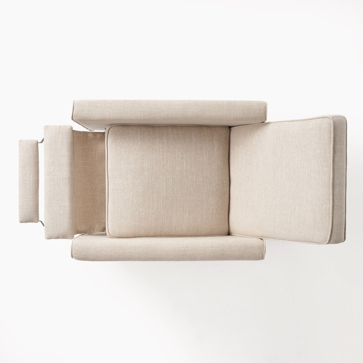 Upholstered Push Back Recliner Chair For Living Room