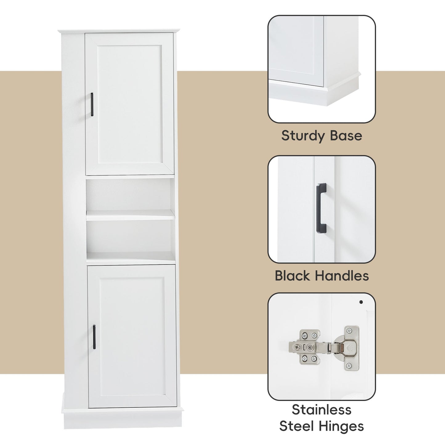 Tall Bathroom Storage Cabinet