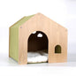 All-season Eco-friendly Solid Wood Pet Furniture, Washable & Breathable Cat Dog Bed