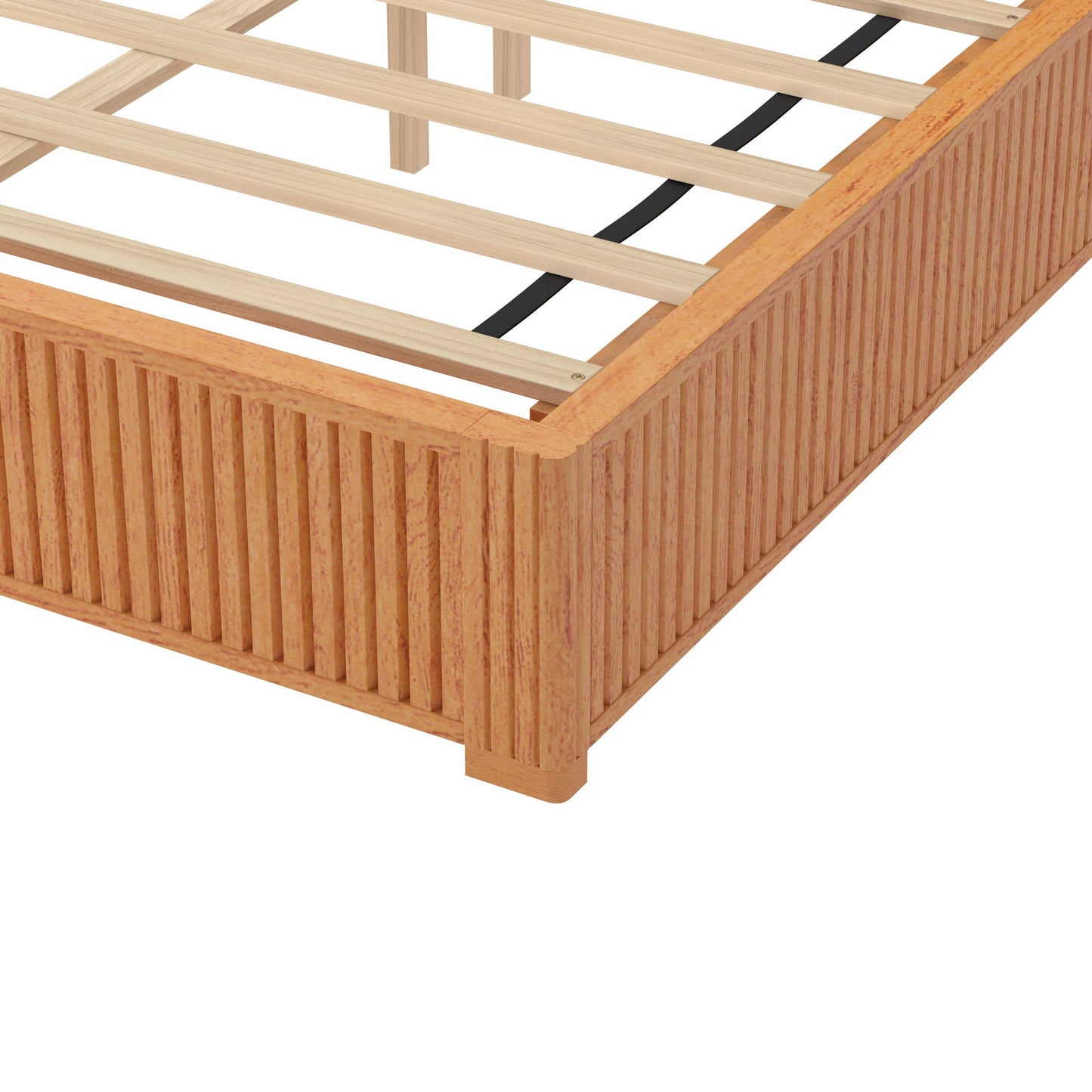 Platform Bed Frame With Headboard, Floor Standing Design