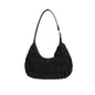 small shoulder bag cream puff bag pleated bag hobo
